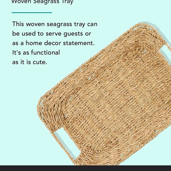 Draper James Accents Draper James Woven Seagrass Tray New Poshmark